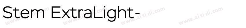 Stem ExtraLight字体转换